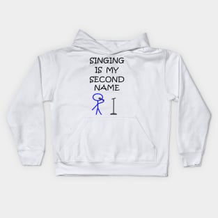 Stick Figure Singing Kids Hoodie